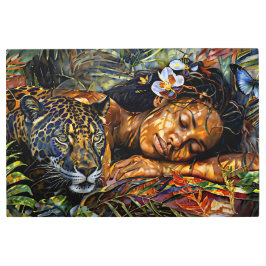 「アルマヤ」ジャガーの開花 – アマゾニアの女性 メタルプリント