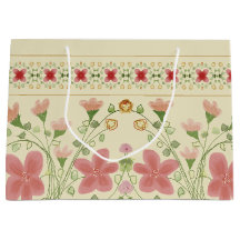 アルマンとピンクのフローラアート設計