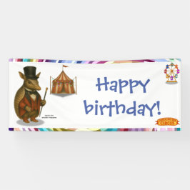 アルマンド、アルマジロのリングマスター 横断幕