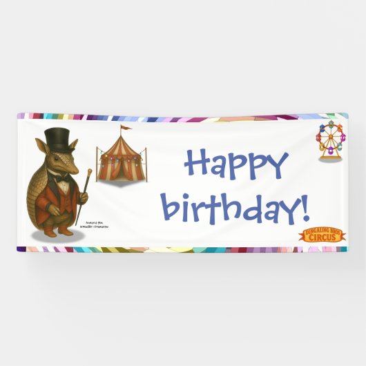 アルマンド、アルマジロのリングマスター 横断幕 (横)