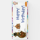 アルマンド・ザ・アーマディロのサーカスの支配人 横断幕 (縦)