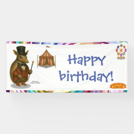 アルマンド・ザ・アーマディロのサーカスの支配人 横断幕