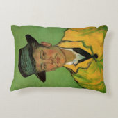 アルマンド・ルーランの肖像（ポスト印象派の絵画） アクセントクッション (裏面)