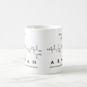 アルマンペプチド名mug コーヒーマグカップ (中央)