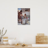 アルマ水腫 – 挨拶静か会 ポスター (キッチン)