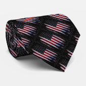 アルマ誇りを持ったーニブラックサテン州旗 ネクタイ (ロール)