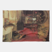 アルマ・タデマによるオレアンダー、ビンテージ フラワーズ キッチンタオル (横)