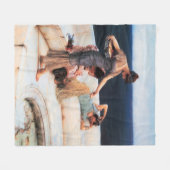 アルマ・タデマ クラシックアート ミュージアム プリント ホーム デコレーション フリースブランケット (正面(横))