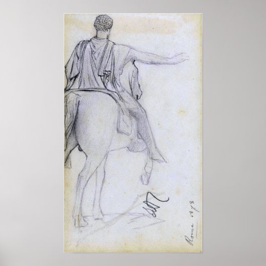 アルマ – タデマ – マルクス・アウレリウスの像 ポスター (正面)