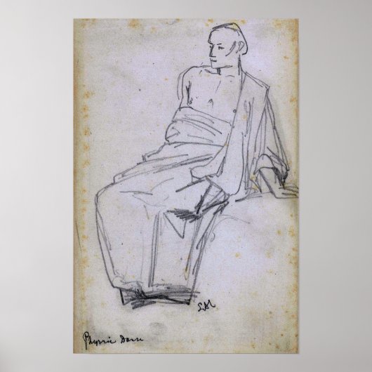 アルマ – タデマ – 座っている姿の勉強Pyrrhic Da... ポスター (正面)