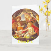 アルマ·マトラムは座って死ぬ。 カード (黄色い花)