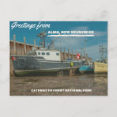 アルマNBとファンディ国立公園からの挨拶 ポストカード (正面)