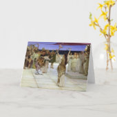 アルマTadema |バッカスへの献呈 カード (黄色い花)