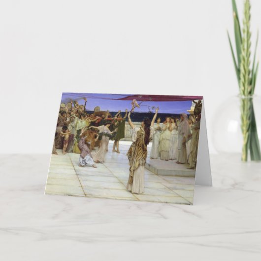 アルマTadema |バッカスへの献呈 カード (正面)