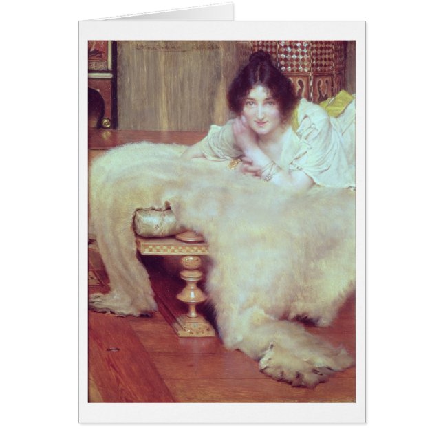 アルマTadema |傾聴者: くまの敷物1899年 (正面)