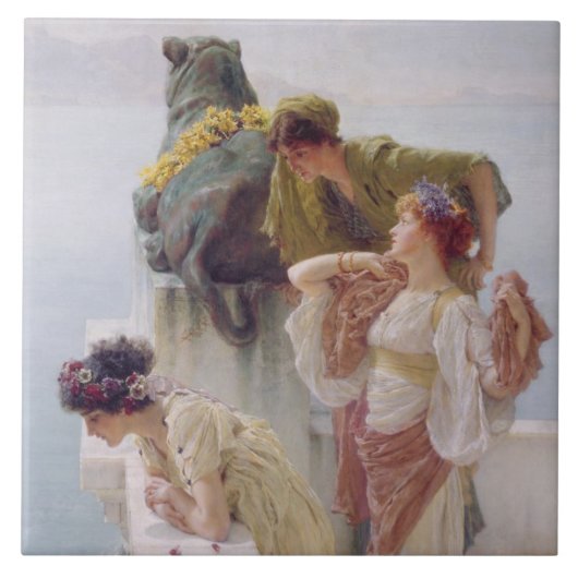アルマTadema |有利1895年のCoign タイル (正面)