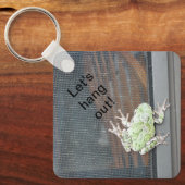 アルミつるスクエアキーチェーン キーホルダー (正面)