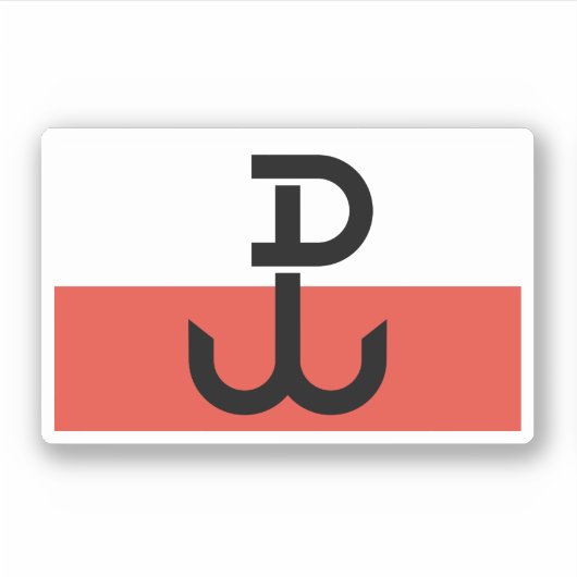 アルミア・クラホワ国旗 シール (正面)