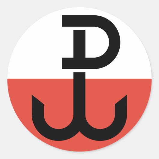 アルミア・クラホワ国旗 ラウンドシール (正面)