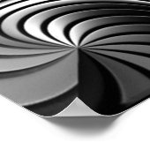 アルミストライプ抽象芸術ポスター ポスター (角)