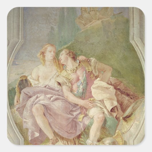 アルミダに魅了されたリナルド スクエアシール (正面)