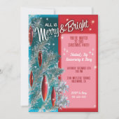 アルミツリークリスマスパーティの招待状 招待状 (正面)