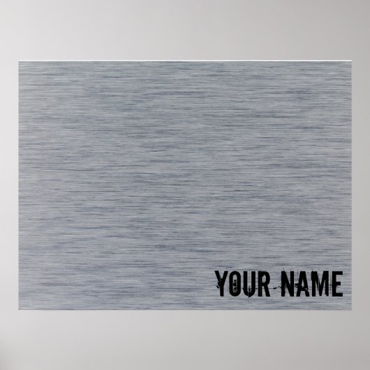 アルミニウムブラシ付きメタル構造 ポスター (正面)