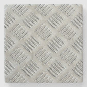 アルミニウムプレートダイヤモンドパターン ストーンコースター (正面)