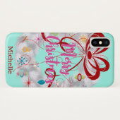 アルミニウムリースレトロクリスマス Case-Mate iPhoneケース (裏面(横))