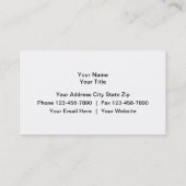 アルミニウム名刺 名刺 (裏面)