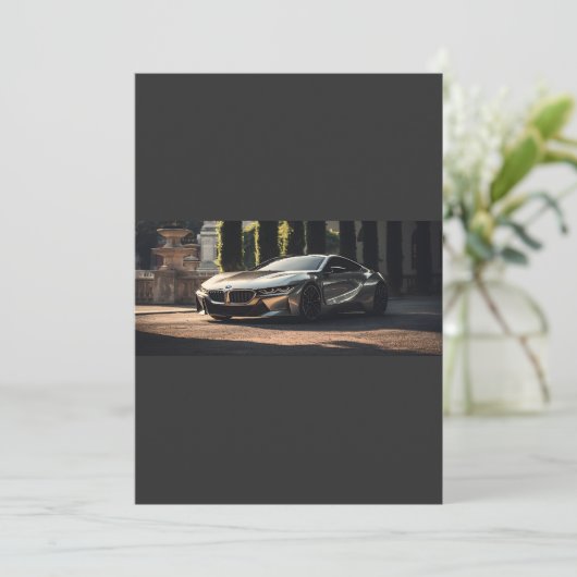 アルミニウム未来的レースカー招待状 招待状 (スタンド正面)