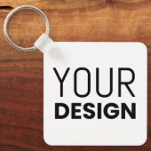 アルミニウム正方形キーチェーン[+その他のシェイプ] キーホルダー (正面)