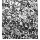 アルミニウム箔デザイン銀色 シャワーカーテン (正面)