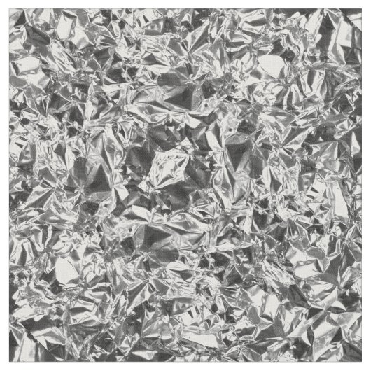 アルミニウム箔デザイン銀色 ファブリック (クローズアップ)