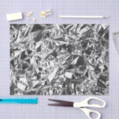 アルミニウム箔デザイン銀色 薄葉紙 (クラフト)