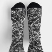 アルミニウム箔金属テクスチャ ソックス (上部)