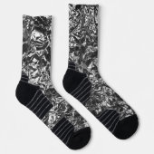 アルミニウム箔金属テクスチャ ソックス (右)