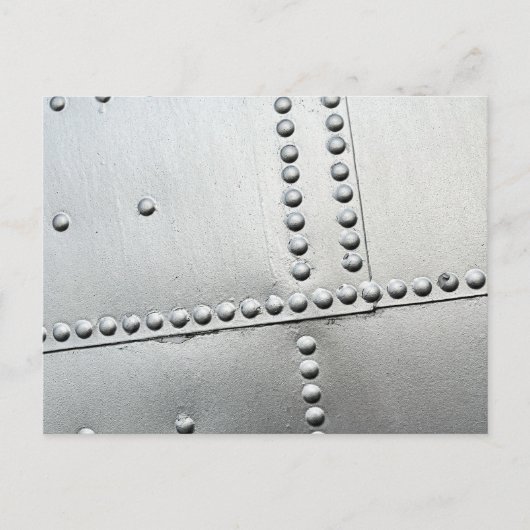 アルミニウム航空機皮膚ヴィンテージ ポストカード (正面)