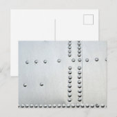 アルミニウム航空機皮膚抽象芸術 ポストカード (正面/裏面)