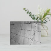 アルミニウム航空機皮膚抽象芸術 箔シーズンポストカード (立ち正面)