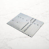 アルミニウム航空機皮膚抽象芸術 箔シーズンポストカード (回転した状態)