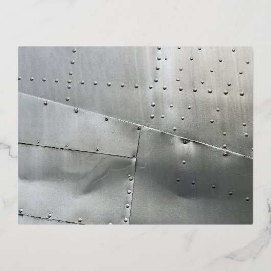 アルミニウム航空機皮膚 箔シーズンポストカード (正面)