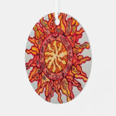 アルミニウム製円形オーナメント メタルオーナメント (正面左)