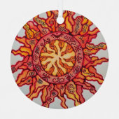 アルミニウム製円形オーナメント メタルオーナメント (正面)