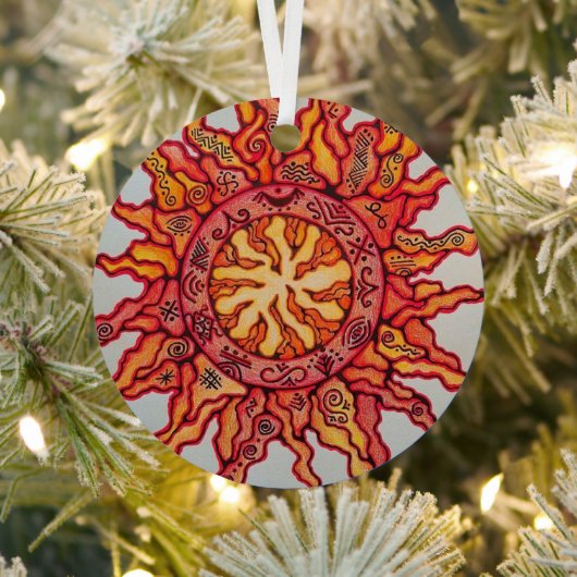 アルミニウム製円形オーナメント メタルオーナメント (インサイチュ)