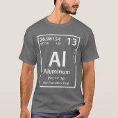 アルミニウム要素(白) Tシャツ (正面)