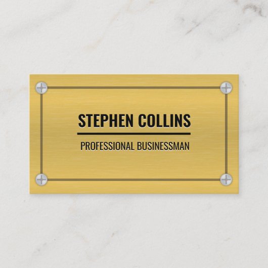 アルミニウム金属およびねじ 名刺 (正面)