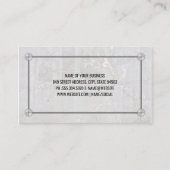 アルミニウム金属およびねじ | 大理石 名刺 (裏面)