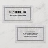 アルミニウム金属およびねじ | 大理石 名刺 (正面/裏面)