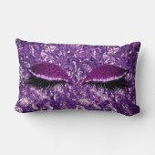 アルミニウム金属巻きアメジストメイクアップ灰 ランバークッション (裏面)